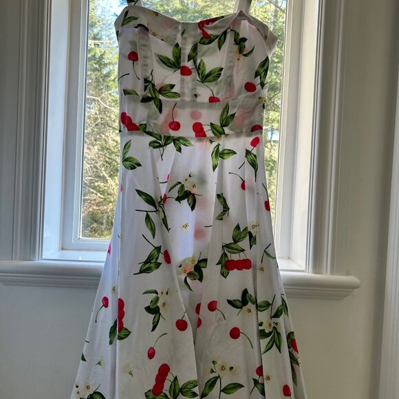 Maggie Tang cherry pattern dress Medium NWOT - Picture 1 of 5